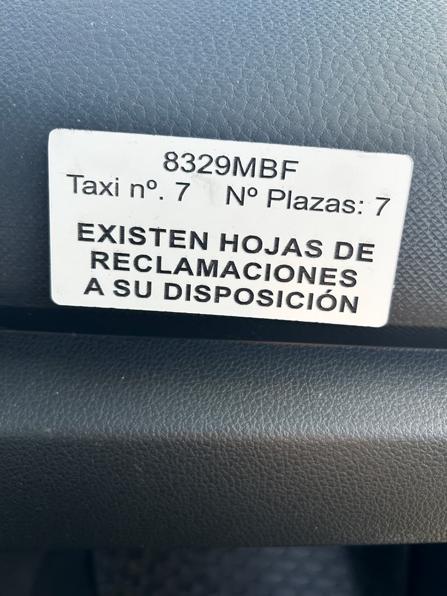 Vehículo de Taxi A Fonsagrada Rocío
